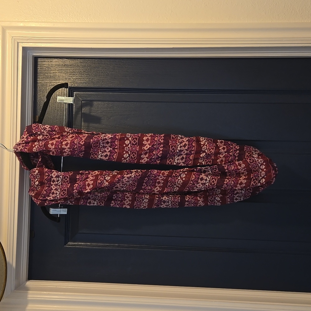 Aztec Purple infinity scarf